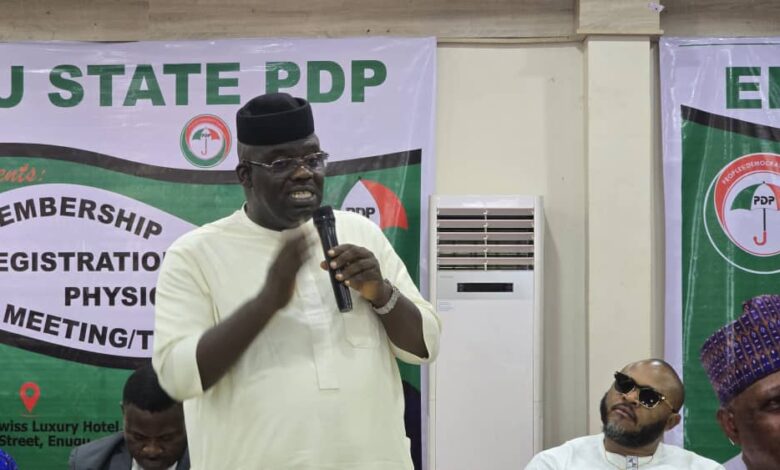 Enugu PDP: Reports of parallel congresses baseless – Oruruo Enugu PDP: Reports of parallel congresses baseless – Oruruo