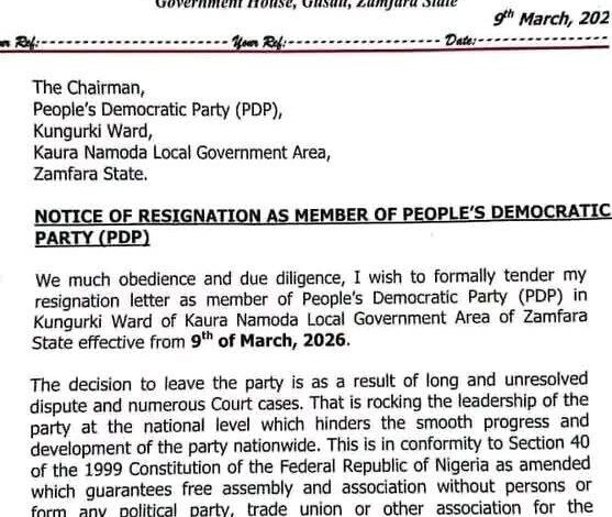 Zamfara governor’s media aide resigns from PDP, defects to APC