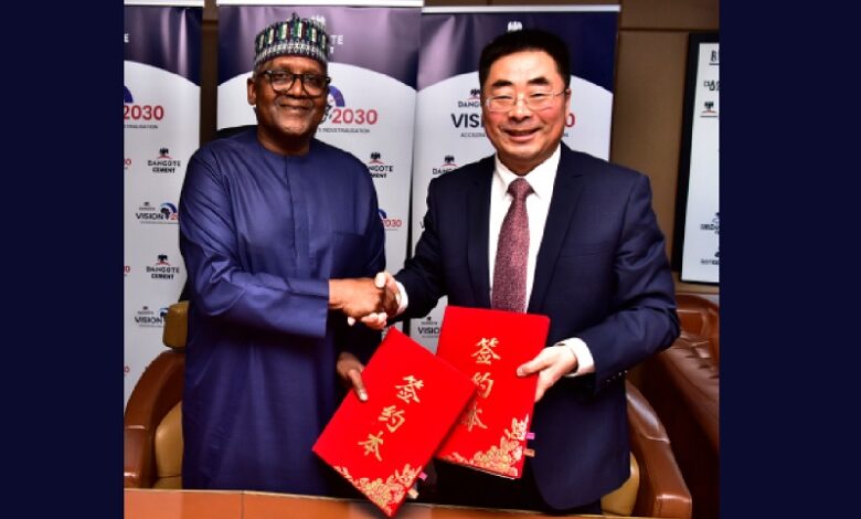 Dangote Cement, Sinoma sign b agreements for pan-Africa cement expansion Dangote Cement, Sinoma sign b agreements for pan-Africa cement expansion