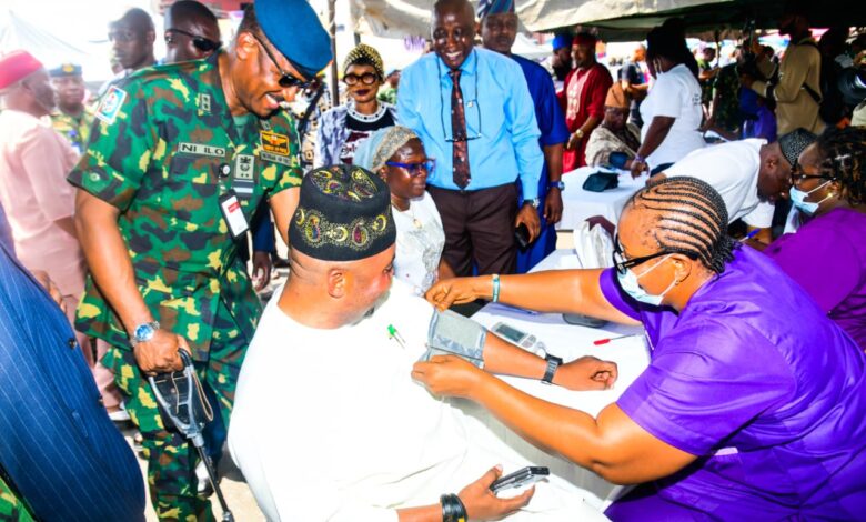 Military takes medical outreach to Ladipo Market Military takes medical outreach to Ladipo Market