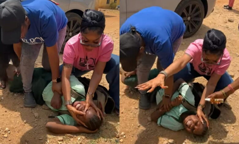 Tonto Dikeh leads prayer, breaks ‘spirit of death’ over schoolgirl Tonto Dikeh leads prayer, breaks ‘spirit of death’ over schoolgirl