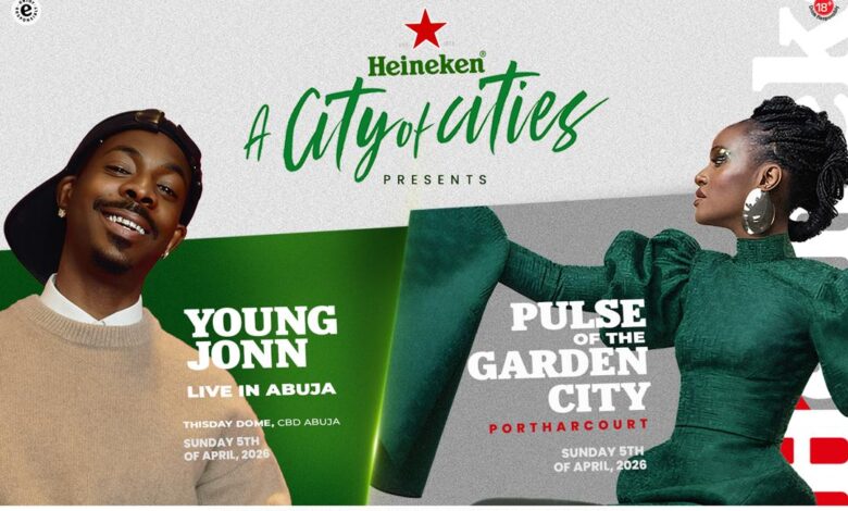 Heineken sets the tone for Easter Sunday with City of Cities in Port Harcourt, Young Jonn Live in Abuja