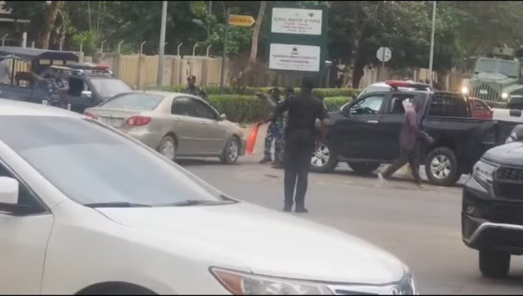 ADC: Tension at INEC headquarters, security beefed up, roads blocked ADC: Tension at INEC headquarters, security beefed up, roads blocked