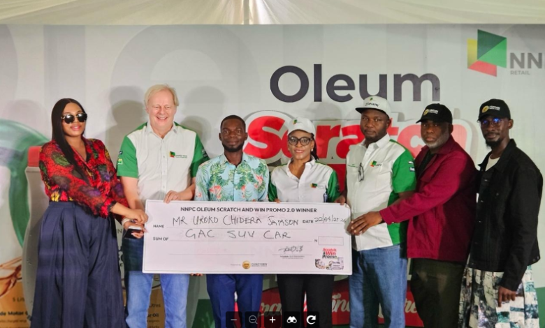 NNPC Oleum Promo Finale: NNPC, CashToken Rewards Africa present SUV to winner, others get prizes NNPC Oleum Promo Finale: NNPC, CashToken Rewards Africa present SUV to winner, others get prizes