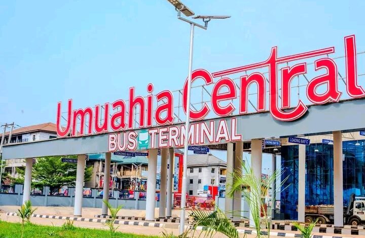 Otti names new Umuahia Bus terminal after Returning Officer who announced his electoral victory 