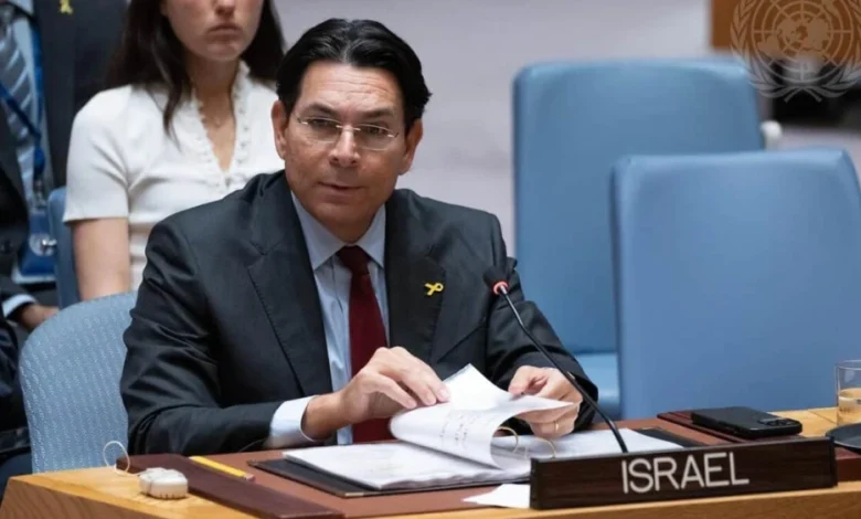Israeli envoy displays Hezbollah drone at UN, warns of growing threat Israeli envoy displays Hezbollah drone at UN, warns of growing threat