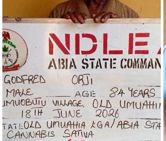 NDLEA arrests grandfathers selling drugs to teenagers in Abia