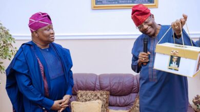 Senator Adeola meets former Governor Gbenga Daniel…secures committment ahead of 2027 elections 