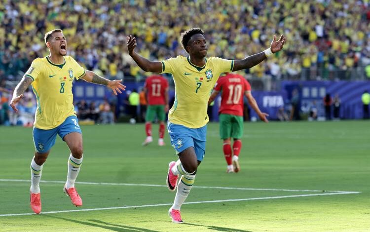 World Cup: Rio Ferdinand goes wild in celebration of Vinicius’ goal for Brazil in Morocco draw
