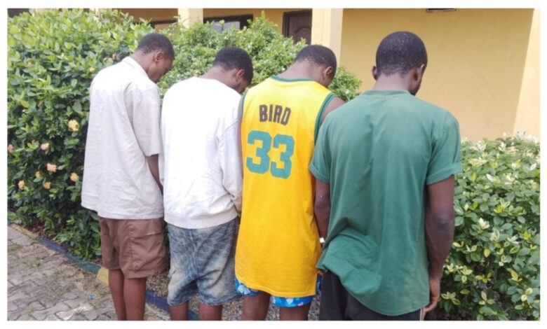Police arrest four suspects over gun-running in Delta  