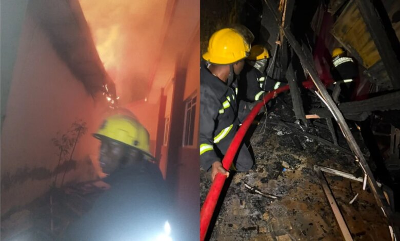 Goods worth millions destroyed as fire guts Ilorin shopping complex Goods worth millions destroyed as fire guts Ilorin shopping complex