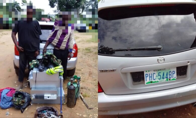 Police arrest two over mast vandalism in Niger, suspected soldier escapes Police arrest two over mast vandalism in Niger, suspected soldier escapes