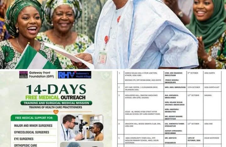 GFF@25: Daniel brings free surgeries, medical care to Ogun East GFF@25: Daniel brings free surgeries, medical care to Ogun East