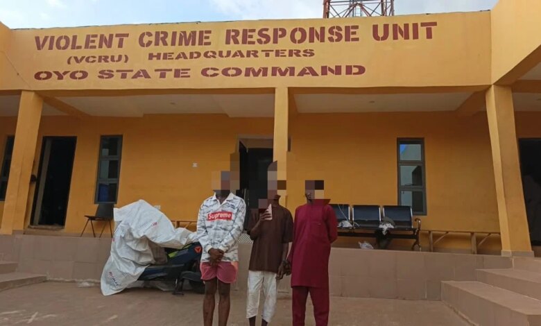 Police arrest three suspects over alleged murder, armed robbery in Ibadan 