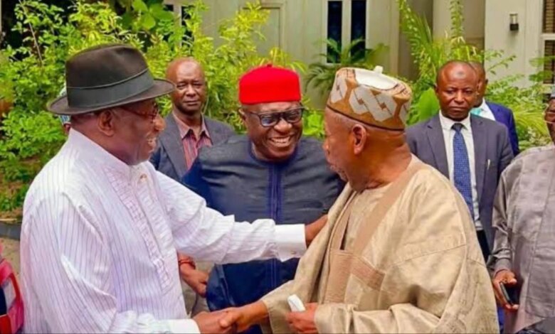 2027: Jonathan, Ganduje meet in Abuja 2027: Jonathan, Ganduje meet in Abuja